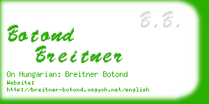 botond breitner business card